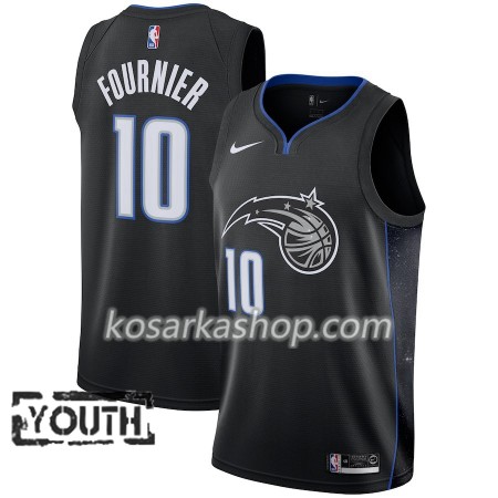 Dres Orlando Magic Evan Fournier 10 Nike 2018-19 City Edition Crna Swingman - Dječji